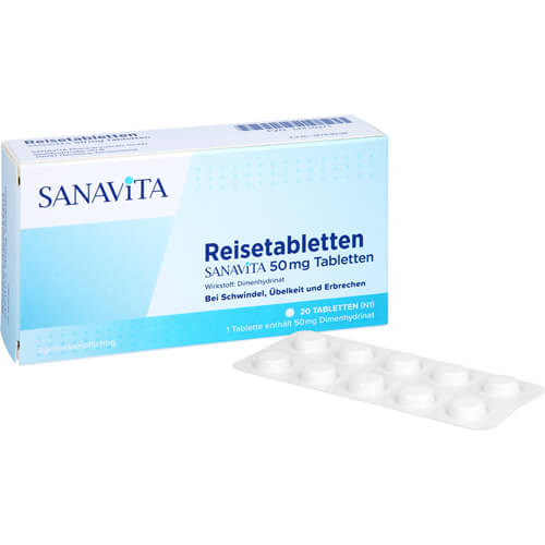 REISETABLETTEN Sanavita 50 mg Tabletten REISETABLETTEN Sanavita 50 mg Tabletten