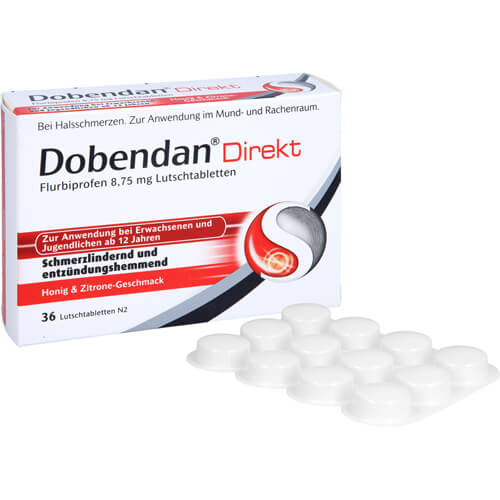DOBENDAN Direkt Flurbiprofen 8,75 mg Lutschtabl. DOBENDAN Direkt Flurbiprofen 8,75 mg Lutschtabl.