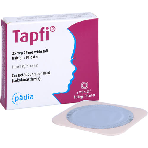 TAPFI 25 mg/25 mg wirkstoffhaltiges Pflaster TAPFI 25 mg/25 mg wirkstoffhaltiges Pflaster