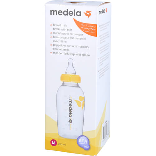 MEDELA Milchflasche 250 ml m.Sauger Gr.M MEDELA Milchflasche 250 ml m.Sauger Gr.M
