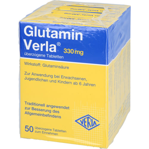 GLUTAMIN VERLA überzogene Tabletten GLUTAMIN VERLA überzogene Tabletten