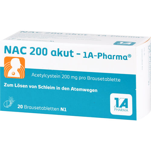 NAC 200 akut-1A Pharma Brausetabletten NAC 200 akut-1A Pharma Brausetabletten