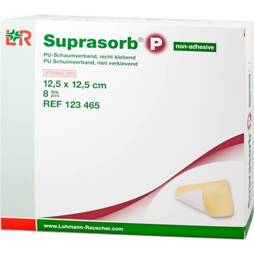 SUPRASORB P PU-Schaumv.nicht klebend 12,5x12,5 cm SUPRASORB P PU-Schaumv.nicht klebend 12,5x12,5 cm
