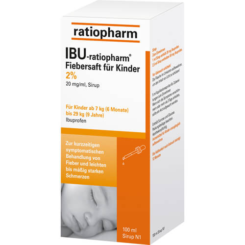 IBU-RATIOPHARM Fiebersaft für Kinder 20 mg/ml IBU-RATIOPHARM Fiebersaft für Kinder 20 mg/ml