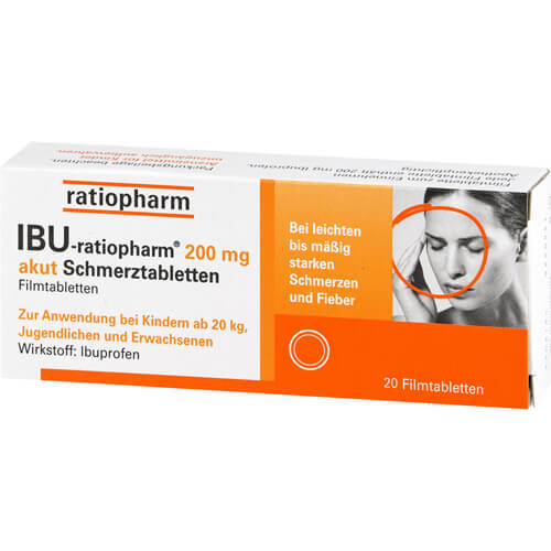 IBU-RATIOPHARM 200 mg akut Schmerztbl.Filmtabl. IBU-RATIOPHARM 200 mg akut Schmerztbl.Filmtabl.