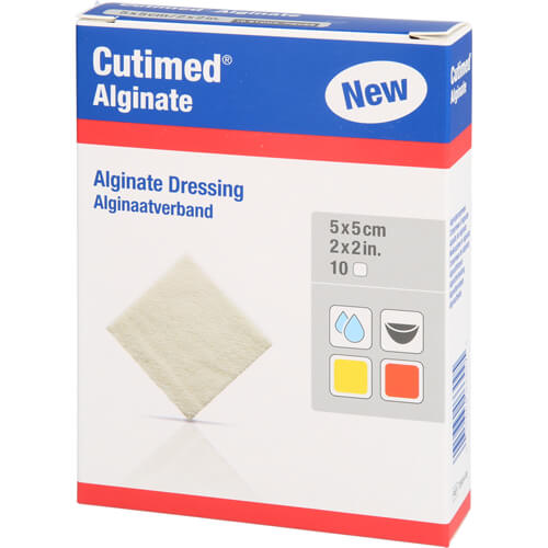 CUTIMED Alginate Alginatkompressen 5x5 cm CUTIMED Alginate Alginatkompressen 5x5 cm