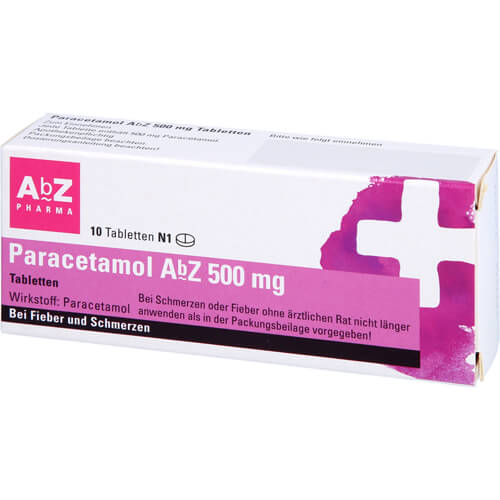 PARACETAMOL AbZ 500 mg Tabletten PARACETAMOL AbZ 500 mg Tabletten