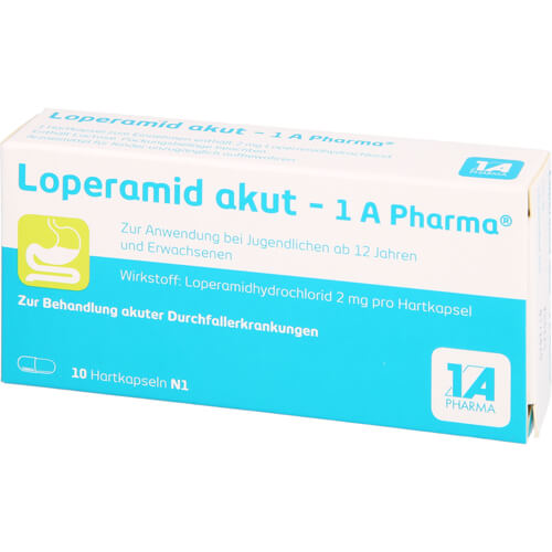 LOPERAMID akut-1A Pharma Hartkapseln LOPERAMID akut-1A Pharma Hartkapseln