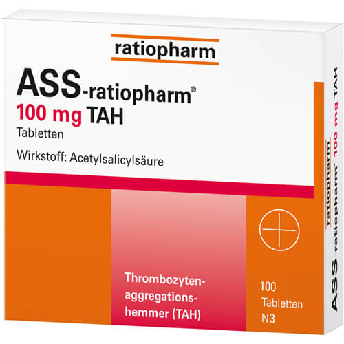 ASS-ratiopharm 100 mg TAH Tabletten ASS-ratiopharm 100 mg TAH Tabletten