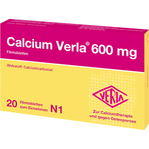CALCIUM VERLA 600 mg Filmtabletten CALCIUM VERLA 600 mg Filmtabletten