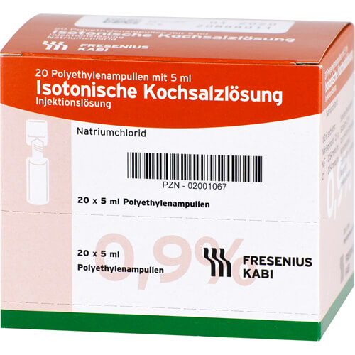 ISOTONISCHE Kochsalzlösung 0,9% Plastikampullen ISOTONISCHE Kochsalzlösung 0,9% Plastikampullen