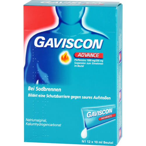 GAVISCON Advance Pfefferminz 1000mg/200mg SUS Btl. GAVISCON Advance Pfefferminz 1000mg/200mg SUS Btl.