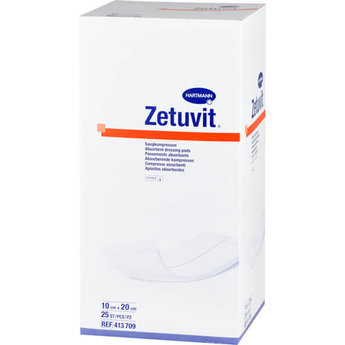 ZETUVIT Saugkompressen steril 10x20 cm ZETUVIT Saugkompressen steril 10x20 cm