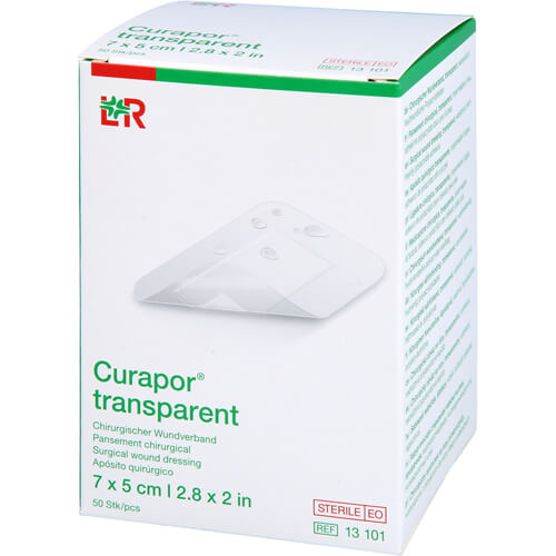 CURAPOR Wundverband steril transparent 5x7 cm CURAPOR Wundverband steril transparent 5x7 cm