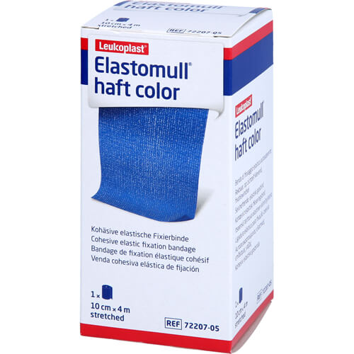 ELASTOMULL haft color 10 cmx4 m Fixierb.blau ELASTOMULL haft color 10 cmx4 m Fixierb.blau