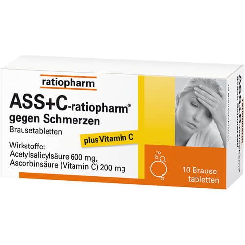 ASS + C-ratiopharm gegen Schmerzen Brausetabletten ASS + C-ratiopharm gegen Schmerzen Brausetabletten