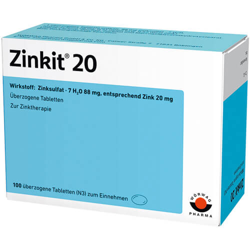 ZINKIT 20 überzogene Tabletten ZINKIT 20 überzogene Tabletten