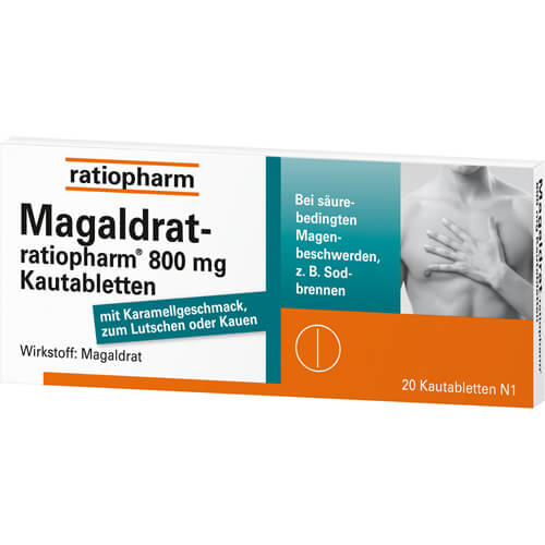 MAGALDRAT-ratiopharm 800 mg Tabletten MAGALDRAT-ratiopharm 800 mg Tabletten