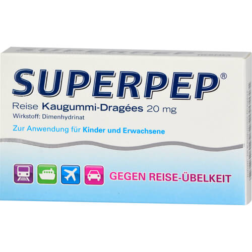 SUPERPEP Reise Kaugummi Dragees 20 mg SUPERPEP Reise Kaugummi Dragees 20 mg