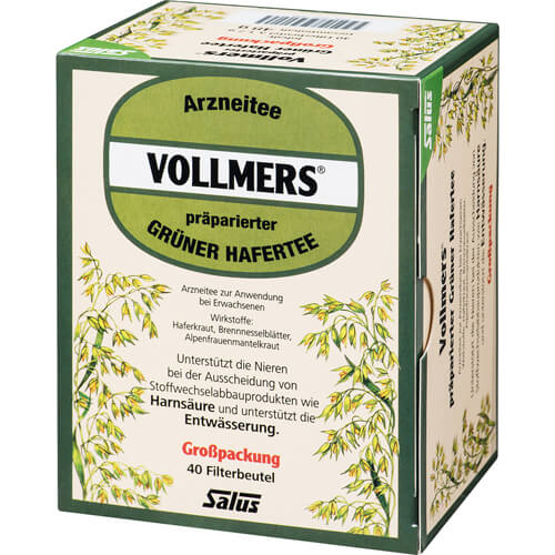 VOLLMERS präparierter grüner Hafertee Filterbeutel VOLLMERS präparierter grüner Hafertee Filterbeutel