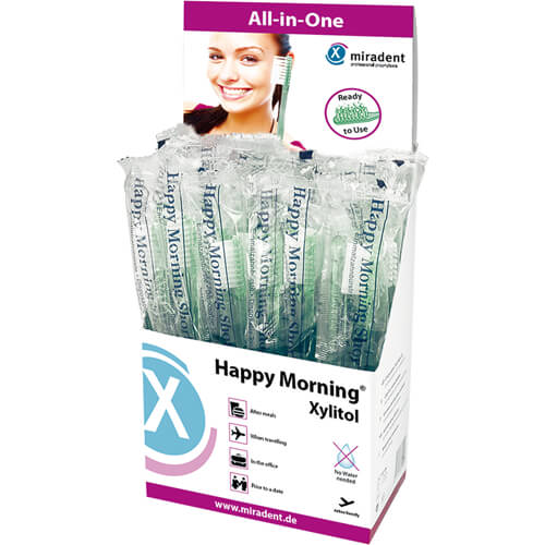 MIRADENT Einmalzahnbürste Happy Morning Xylitol MIRADENT Einmalzahnbürste Happy Morning Xylitol