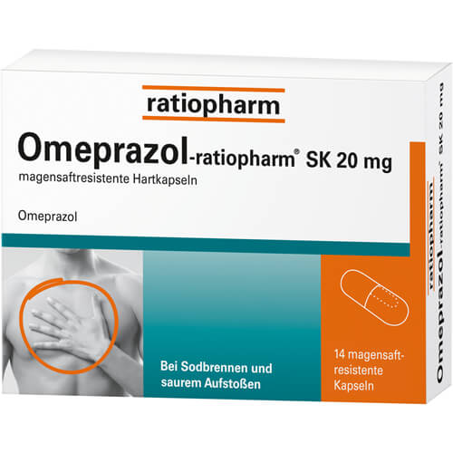 OMEPRAZOL-ratiopharm SK 20 mg magensaftr.Hartkaps. OMEPRAZOL-ratiopharm SK 20 mg magensaftr.Hartkaps.