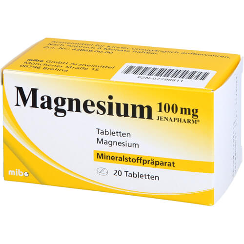 MAGNESIUM 100 mg Jenapharm Tabletten MAGNESIUM 100 mg Jenapharm Tabletten