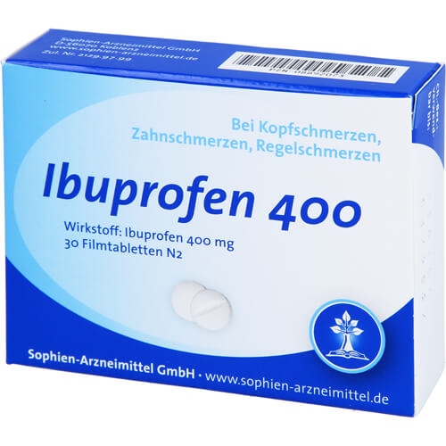 IBUPROFEN Sophien 400 Filmtabletten IBUPROFEN Sophien 400 Filmtabletten