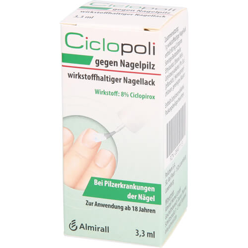 CICLOPOLI gegen Nagelpilz wirkstoffhalt.Nagellack CICLOPOLI gegen Nagelpilz wirkstoffhalt.Nagellack