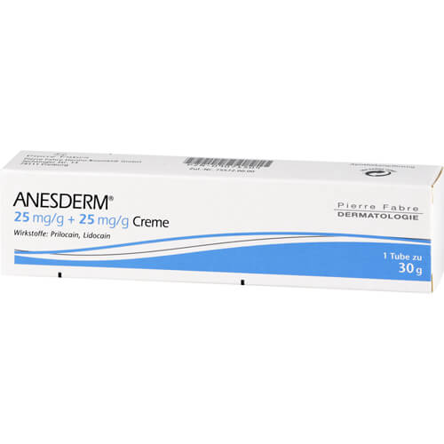 ANESDERM 25 mg/g + 25 mg/g Creme ANESDERM 25 mg/g + 25 mg/g Creme