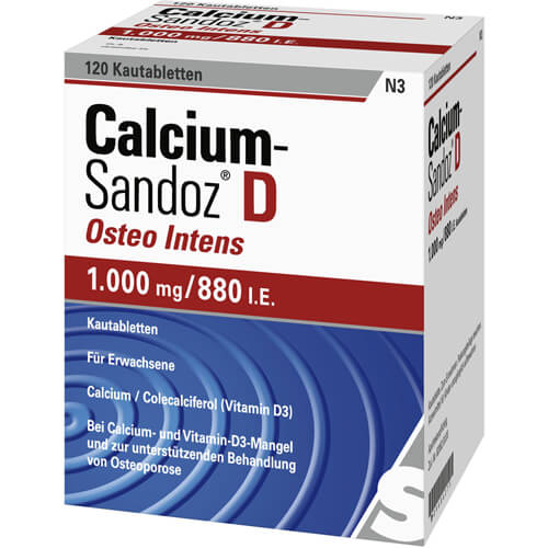 CALCIUM SANDOZ D Osteo intens Kautabletten CALCIUM SANDOZ D Osteo intens Kautabletten