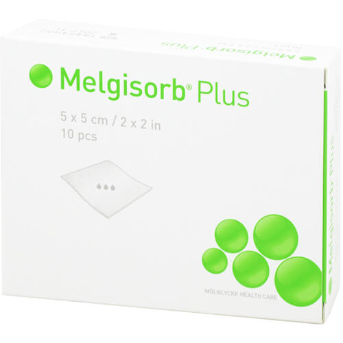 MELGISORB Plus Alginat Verband 5x5 cm steril MELGISORB Plus Alginat Verband 5x5 cm steril