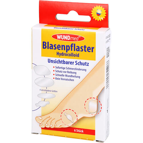 BLASENPFLASTER hydrocolloid 4 Größen transparent BLASENPFLASTER hydrocolloid 4 Größen transparent