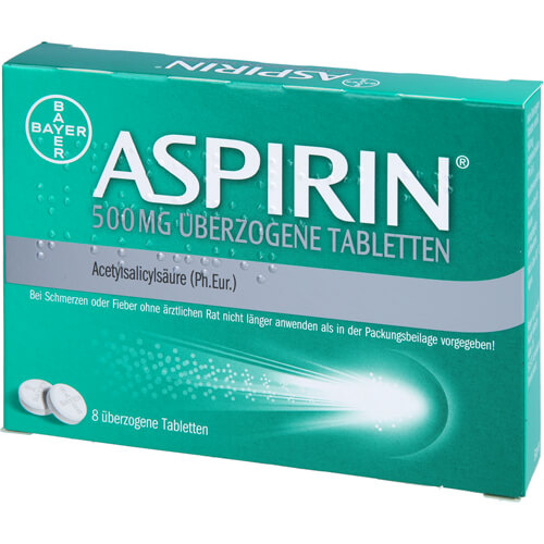 ASPIRIN 500 mg überzogene Tabletten ASPIRIN 500 mg überzogene Tabletten
