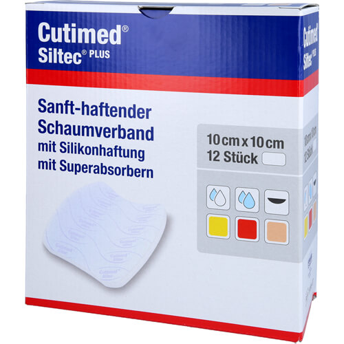 CUTIMED Siltec Plus Schaumverb.10x10 cm haftend CUTIMED Siltec Plus Schaumverb.10x10 cm haftend