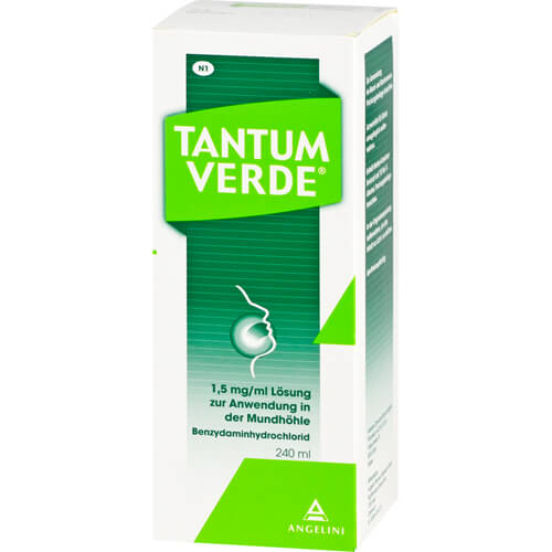TANTUM VERDE 1,5 mg/ml Lösung z.Anw.i.d.Mundhöhle TANTUM VERDE 1,5 mg/ml Lösung z.Anw.i.d.Mundhöhle