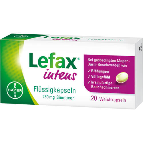 LEFAX intens Flüssigkapseln 250 mg Simeticon LEFAX intens Flüssigkapseln 250 mg Simeticon