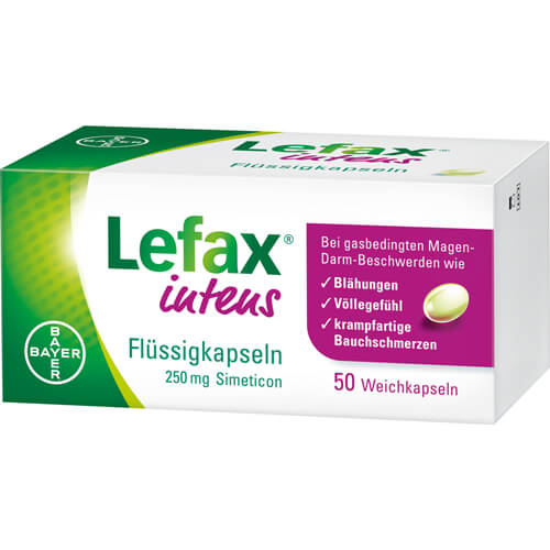 LEFAX intens Flüssigkapseln 250 mg Simeticon LEFAX intens Flüssigkapseln 250 mg Simeticon
