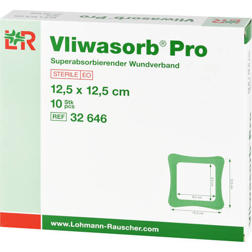 VLIWASORB Pro superabsorb.Komp.steril 12,5x12,5 cm VLIWASORB Pro superabsorb.Komp.steril 12,5x12,5 cm