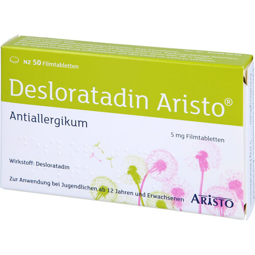 DESLORATADIN Aristo 5 mg Filmtabletten DESLORATADIN Aristo 5 mg Filmtabletten