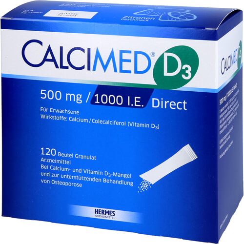 CALCIMED D3 500 mg/1000 I.E. Direct Granulat CALCIMED D3 500 mg/1000 I.E. Direct Granulat