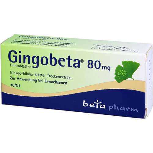GINGOBETA 80 mg Filmtabletten GINGOBETA 80 mg Filmtabletten