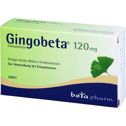 GINGOBETA 120 mg Filmtabletten GINGOBETA 120 mg Filmtabletten
