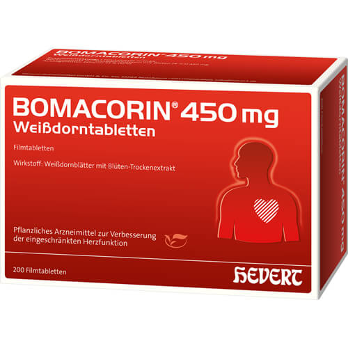 BOMACORIN 450 mg Weißdorntabletten BOMACORIN 450 mg Weißdorntabletten