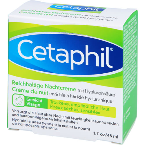 CETAPHIL reichhaltige Nachtcreme mit Hyaluronsäure CETAPHIL reichhaltige Nachtcreme mit Hyaluronsäure