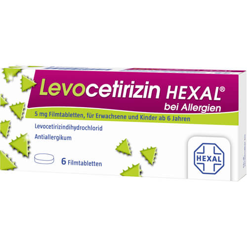 LEVOCETIRIZIN HEXAL bei Allergien 5 mg Filmtabl. LEVOCETIRIZIN HEXAL bei Allergien 5 mg Filmtabl.