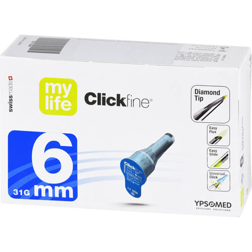 MYLIFE Clickfine Pen-Nadeln 6 mm 31 G MYLIFE Clickfine Pen-Nadeln 6 mm 31 G