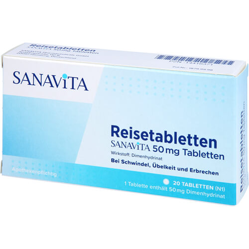 REISETABLETTEN Sanavita 50 mg Tabletten REISETABLETTEN Sanavita 50 mg Tabletten