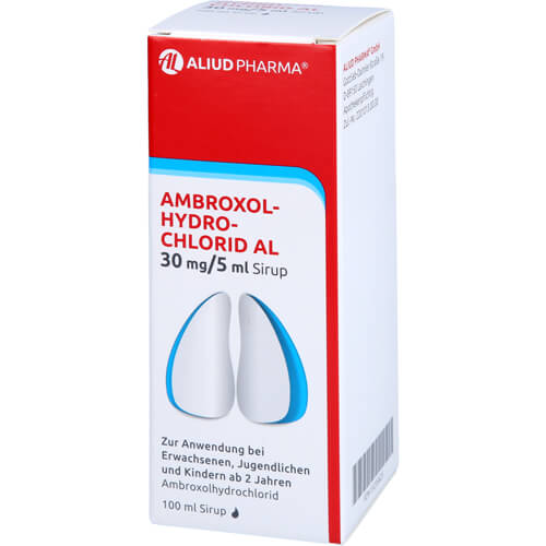 Ambroxolhydrochlorid AL 30 mg / 5 ml Sirup zur Erleichterung des Abhustens bei erkältungsbedingter Bronchitis (Schleimlöser) Ambroxolhydrochlorid AL 30 mg / 5 ml Sirup zur Erleichterung des Abhustens bei erkältungsbedingter Bronchitis (Schleimlöser)