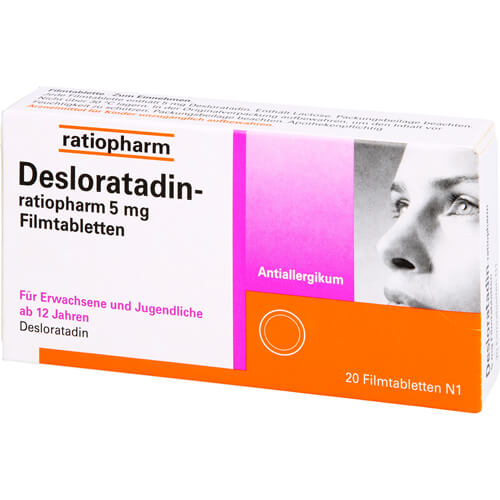 DESLORATADIN-ratiopharm 5 mg Filmtabletten DESLORATADIN-ratiopharm 5 mg Filmtabletten